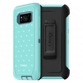 Samsung Galaxy S8 Otterbox Defender Case - Mint Dot (tempest Blue And Aqua Mint And Mint Dot Graphic)