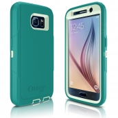Galaxy S6 Otterbox Defender Case- Light Blue