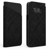 Samsung Galaxy S8 Plus Puregear Express Folio Wallet Case With Card Holder - Black And Gray