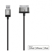 Belkin Mixit 30 Pin Usb To Usb Charge-sync Cable (4 Ft) - Black