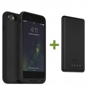 Mophie Charge Force Wireless Charging Bundle - Includes Charge Force Case And Wireless Charging Base For Apple Iphone 7 / Iphone 8 - Black