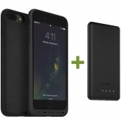 Mophie Charge Force Wireless Charging Bundle - Includes Charge Force Case And Wireless Charging Base For Apple Iphone 7 Plus / Iphone 8 Plus - Black