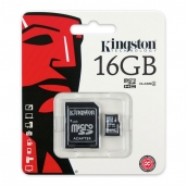 Kingston 16gb Microsd Card With Sd Card Adapter