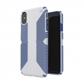 Speck - Presidio Grip Case For Apple Iphone Xs Max - Microchip Gray And Ballpoint Blue