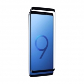 Znitro - Nitro Glass Curved Full Adhesive Glass Screen Protector For Samsung Galaxy S9 - Black Border