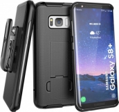 Encased Holster Shell Combo With Kickstand For Samsung Galaxy S8 Plus