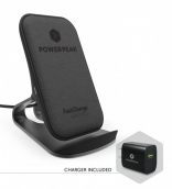 Powerpeak Fastcharge Wireless Charging Stand - Includes Fast Charge Adapter (1.4x Faster)