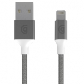 Griffin - Braided Apple Lightning Cable 5ft - Silver