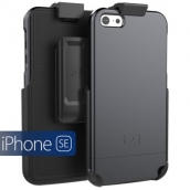 Iphone Se Slimshield Case With Secure-fit Holster Clip - Black