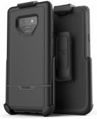 Note 9 Rebel Case Galaxy Case Belt Clip Holster, (dual Layer Hybrid)