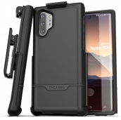 Rebel Series-protective Dual Layer Impact Armor With Holster For Samsung Galaxy Note 10 Plus -black