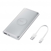 Samsung Wireless Charger Portable Battery (10,000mah) - Silver