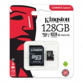 Kingston Canvas Select Class 10 Microsd 128gb With Sd Adapter