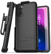 Rebel Series-protective Dual Layer Impact Armor With Holster For Samsung Galaxy S20 Ultra- Black