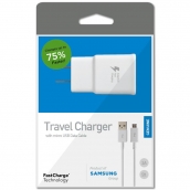 Samsung Fast Charge Micro Home Charger (head & Data Cable) - White