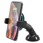 Scosche - Magicgrip Wireless Charging Double Pivot Dash / Window Mount 10w - Black