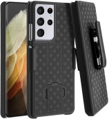Base Holster Shell Combo For Samsung Galaxy S21 Ultra (6.8)