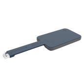 Tylt - Flipcard Power Bank For Type C Devices 5,000 Mah - Gray