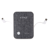 Tylt - Xcele 3 Wall Charger And Power Bank 6,700 Mah - White