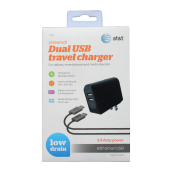 At&t Dual Usb Travel Charger (cable Not Included)