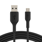 Belkin - Boost Up Charge Usb A To Micro Usb Cable 3ft - Black