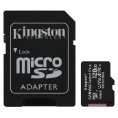 Kingston - Microsdxc Canvas Select Plus 128gb Memory Card And Adapter - Black