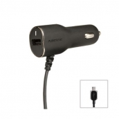 Puregear 3.4a Car Charger For Micro Usb Devices (17w) - Black