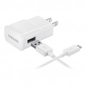 Samsung Adaptive Fast Charging Wall Charger (detachable Micro Usb Cable) - White